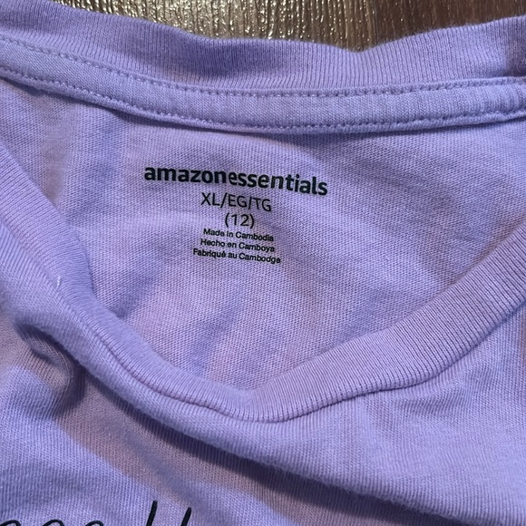 Kids size 12 tshirt handmade by a friend on a Amazonessentials tshirt - Picture 2 of 2